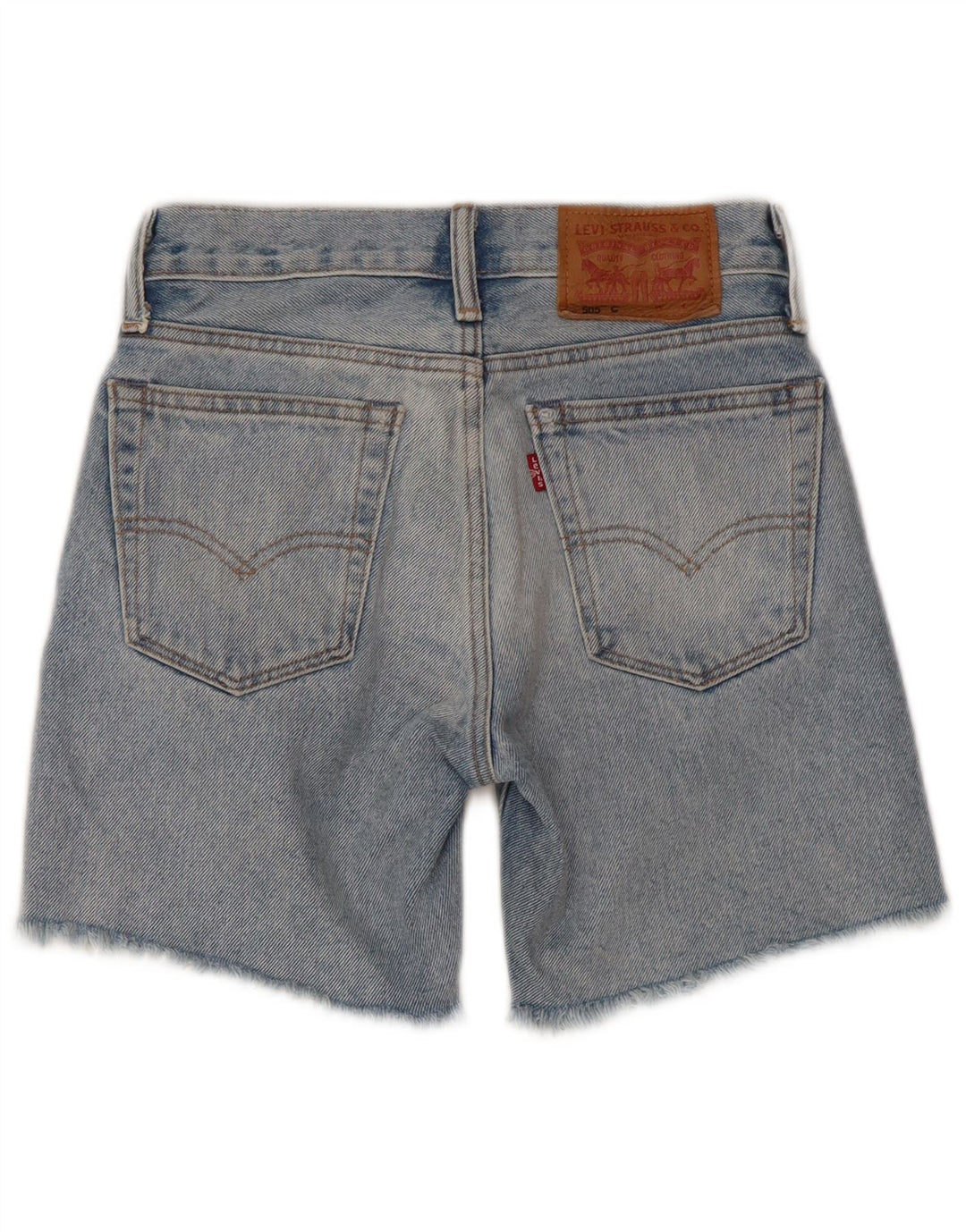 Джинсовые шорты Levi's 505 с потертостями для 5–6 лет, W23, синий хлопок