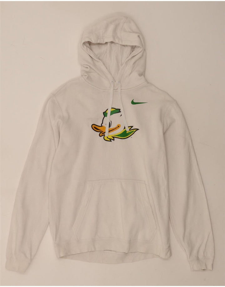 Мужской джемпер с капюшоном Nike с рисунком, средний белый хлопок, хлопок