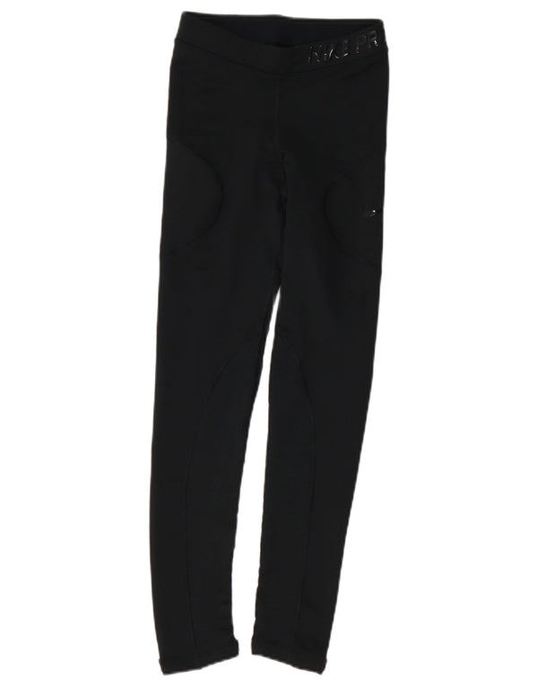 Женские леггинсы с рисунком NIKE UK 4 XS, черные