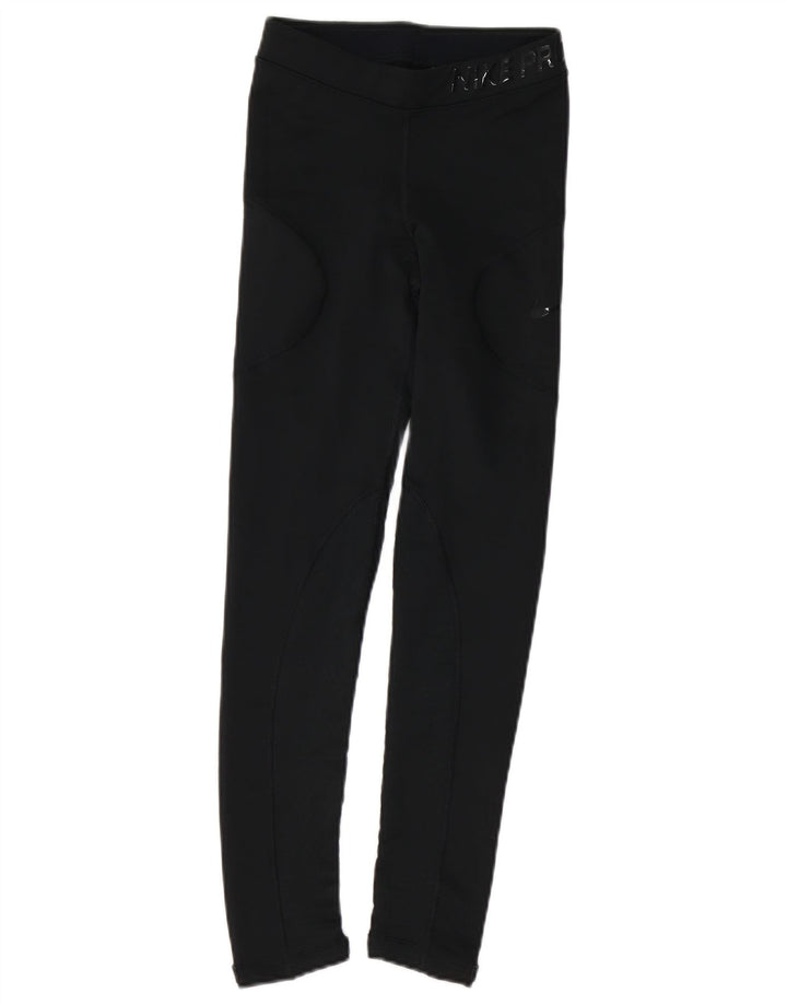 Женские леггинсы с рисунком NIKE UK 4 XS, черные