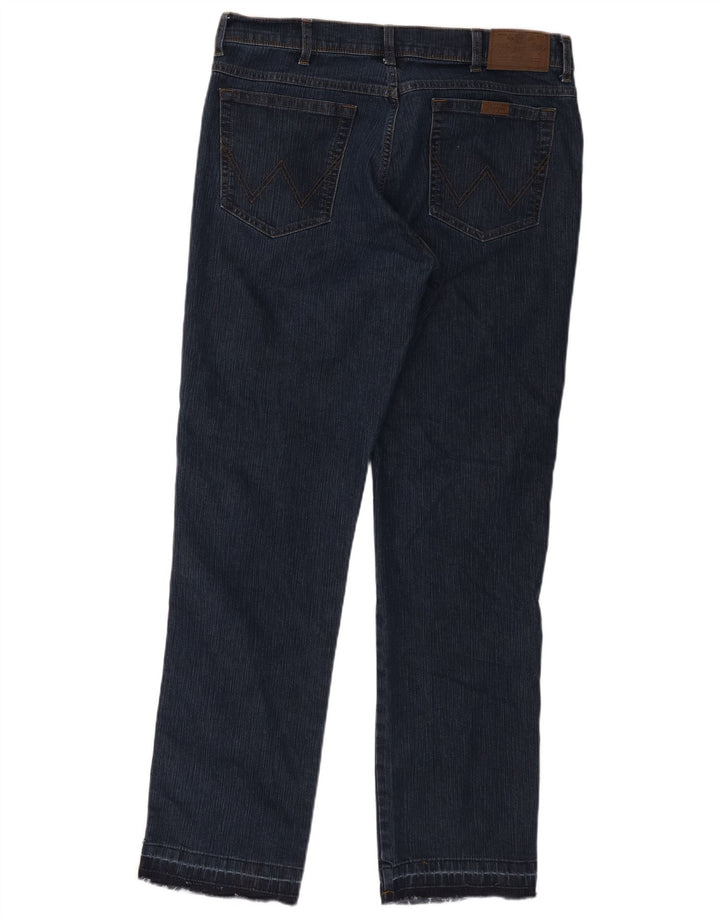 Мужские прямые джинсы Wrangler стандартного кроя W36 L32, синие, хлопок