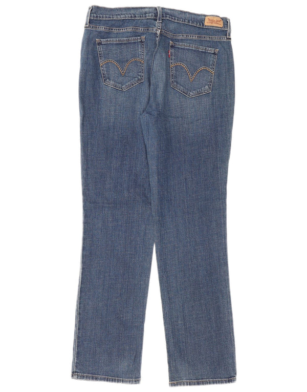 Levi's Womens 505 Straight Jeans US 12 Large W34 L32 Blue Cotton