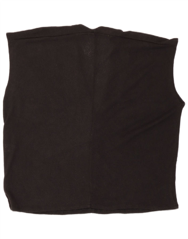 Женская майка Oversized Vest Zara UK 10, маленькая, черная, вискоза