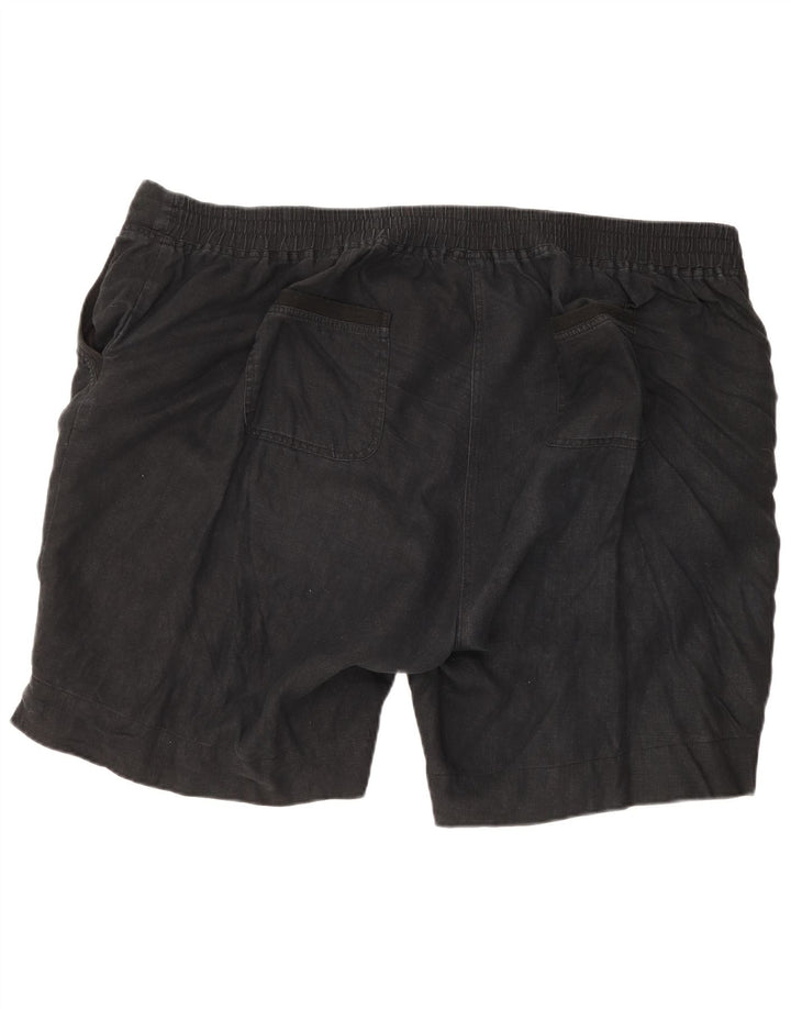 Мужские шорты чинос Marks & Spencer W52 5XL, черные льняные
