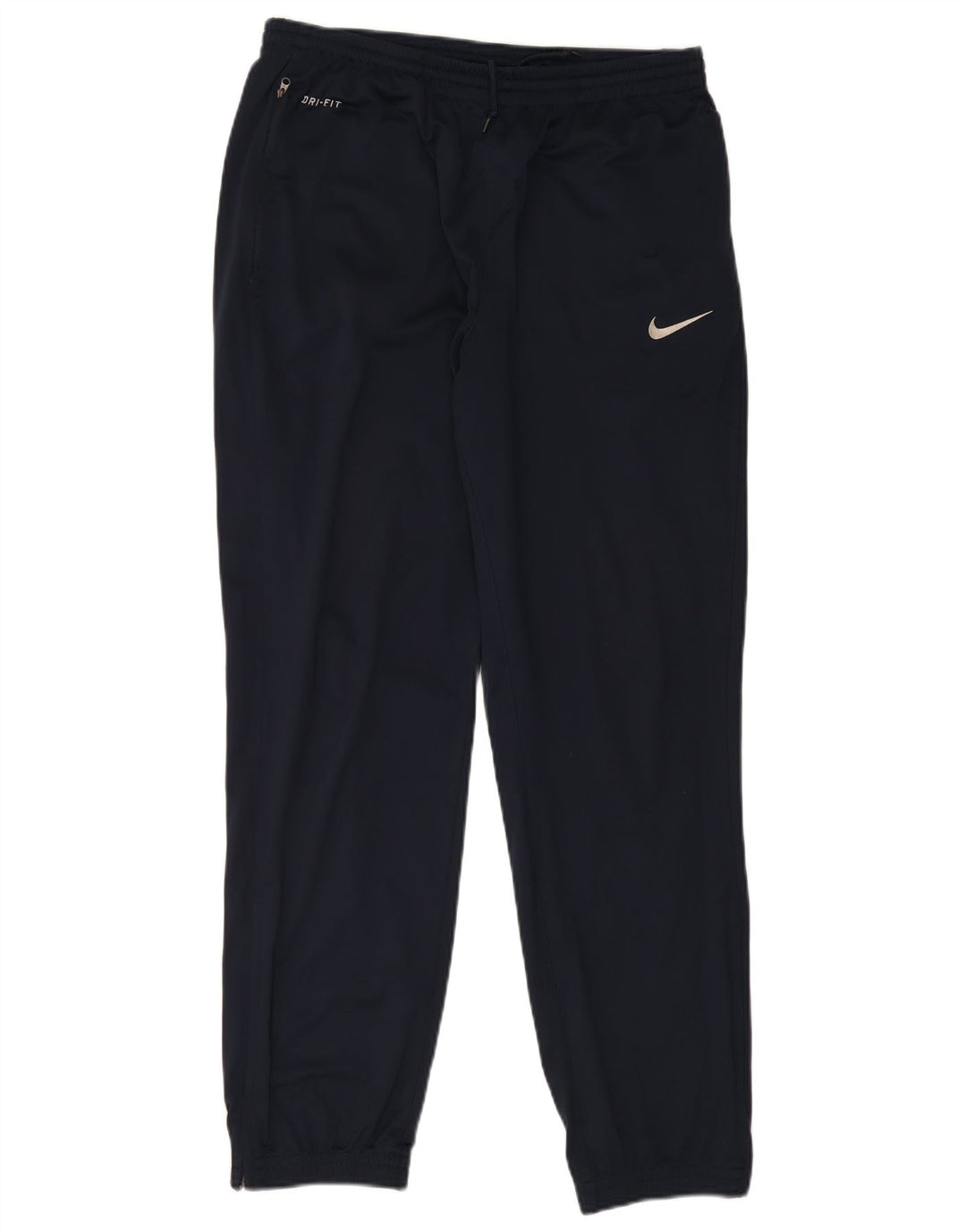 Мужские спортивные брюки Nike Dri Fit для бега, большие темно-синие брюки из полиэстера