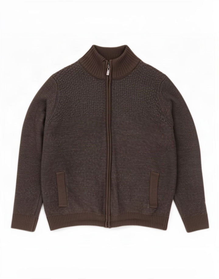 Мужской кардиган-свитер Marks & Spencer XL, серый акрил