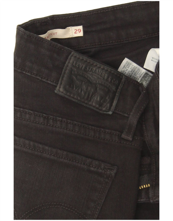 Женские джинсы Levi's 715 Bootcut W29 L33, черный хлопок