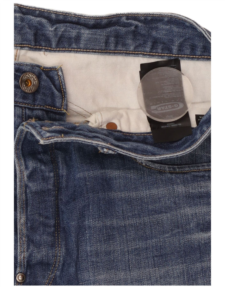 Мужские джинсовые шорты G-STAR W34, большие синие, хлопок