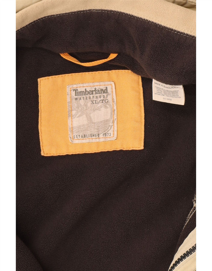 Мужская ветровка Timberland с капюшоном UK 42 XL Бежевый полиэстер