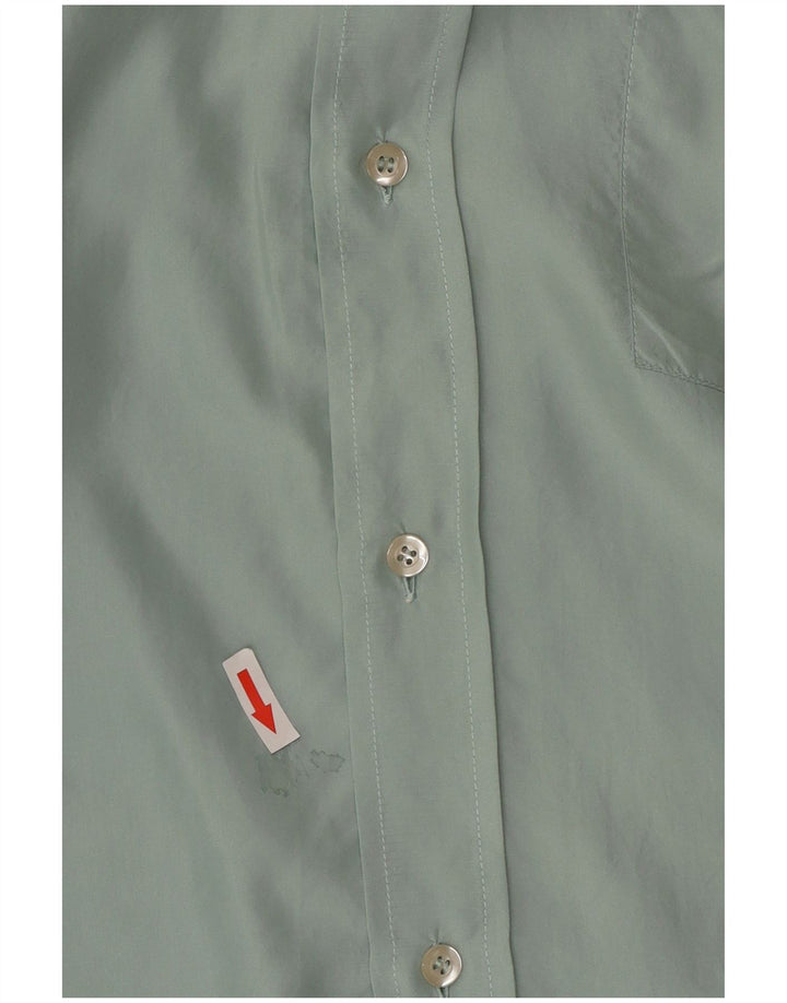 Мужская рубашка с коротким рукавом BARONI IT 50 Medium Green Silk