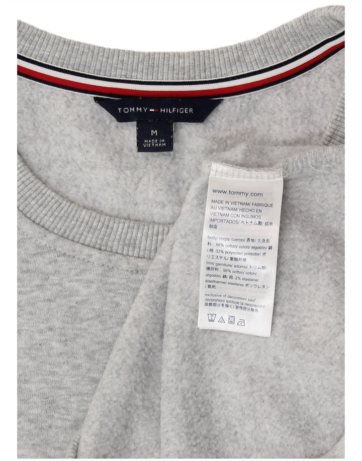 Женский свитер с рисунком Tommy Hilfiger UK 14, средний серый в крапинку