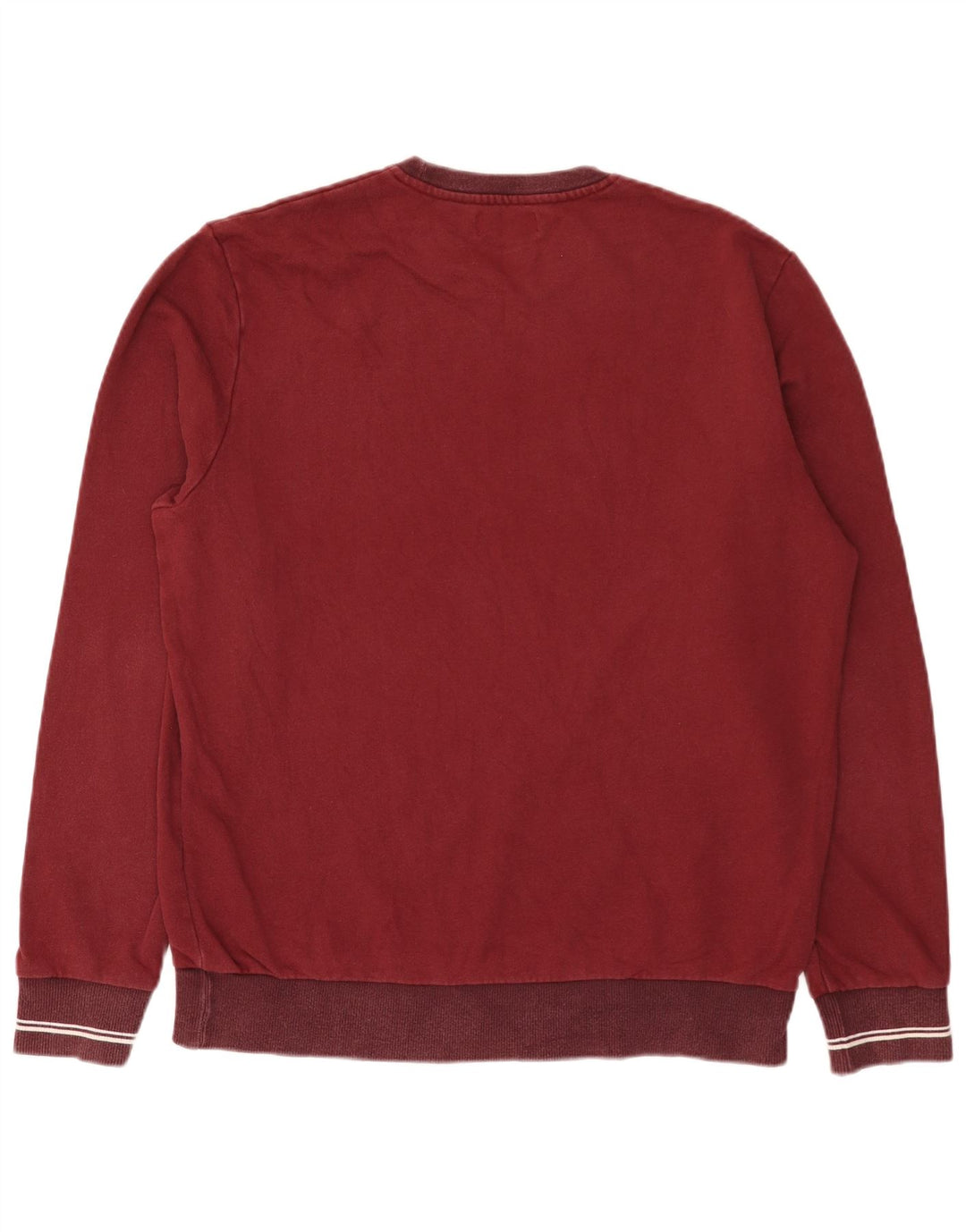 Мужской свитшот Fred Perry, большой бордовый хлопок, джемпер