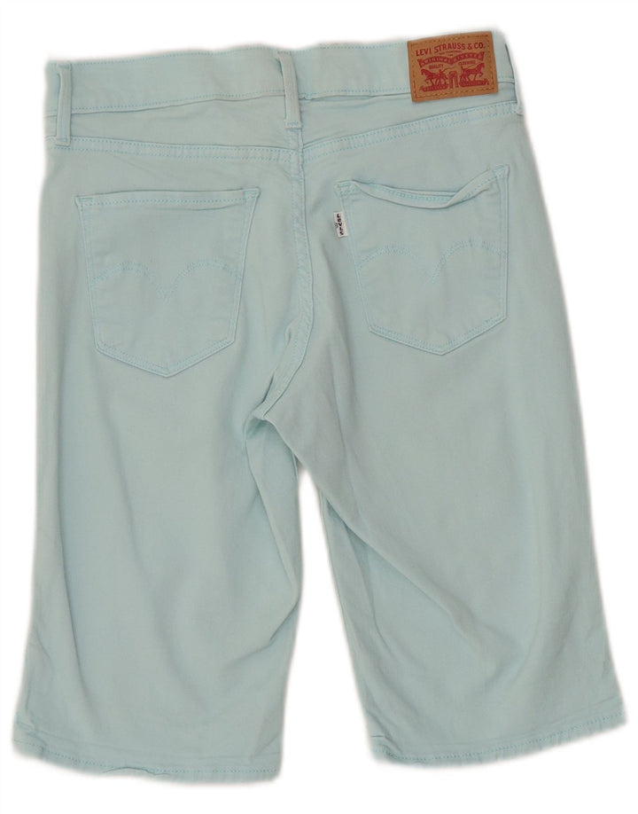 Женские джинсовые шорты LEVI'S W27, маленькие, бирюзовые, хлопок