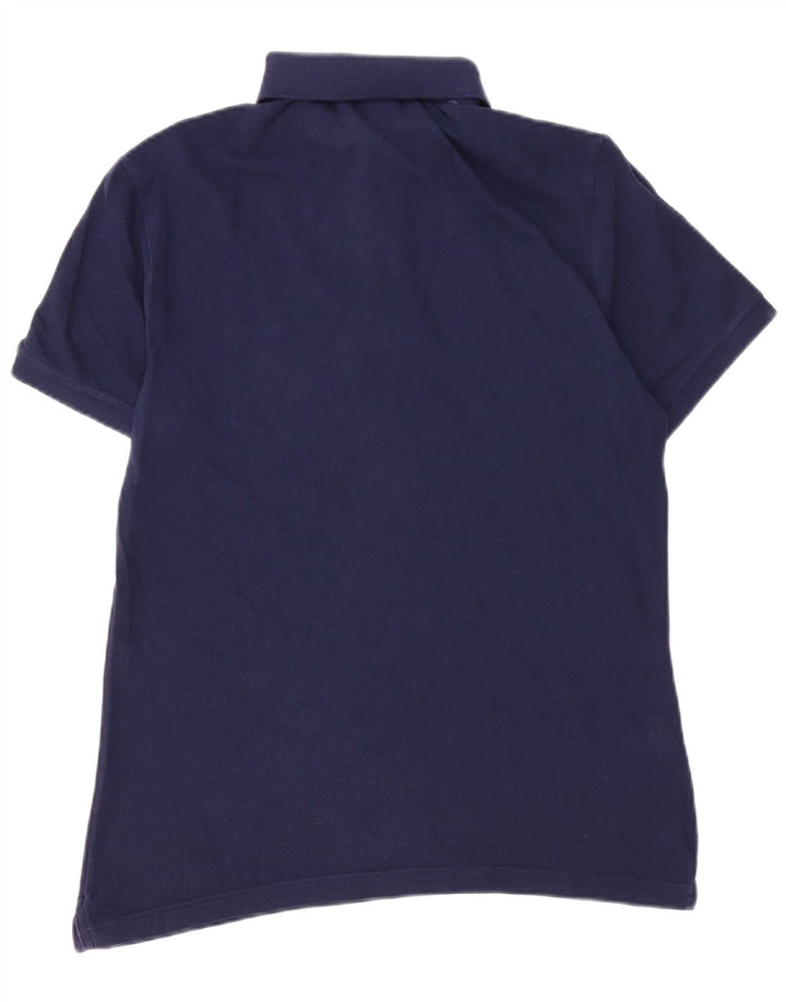 LACOSTE Мужская рубашка-поло приталенного кроя, размер 4, средний темно-синий, хлопок