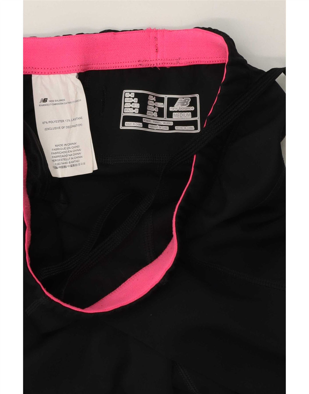 Женские спортивные брюки-капри New Balance UK 12, средний черный полиэстер