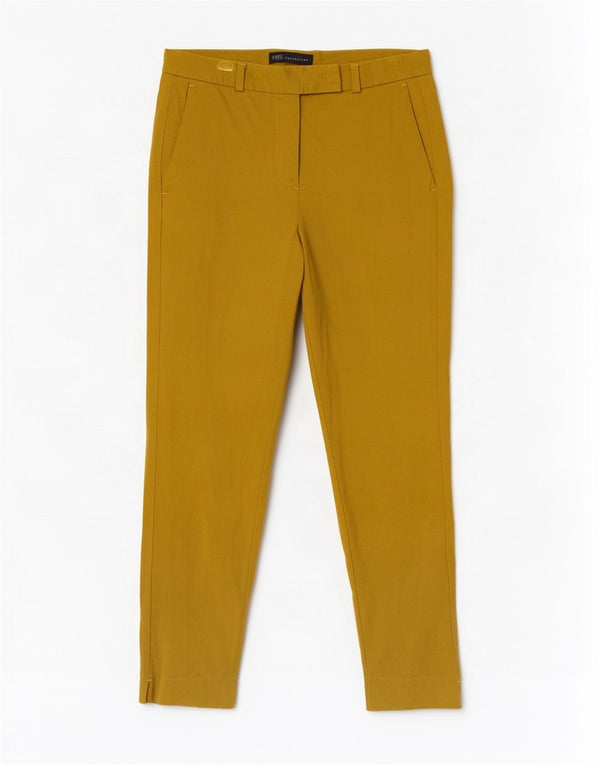 Женские укороченные брюки-чиносы Marks & Spencer UK 10, маленькие W28 L26, желтые