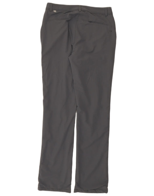 Женские прямые брюки чинос Calvin Klein Golf, Великобритания 10, маленькие W30 L33, серые