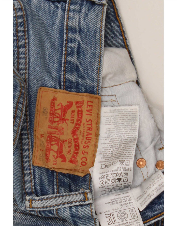 Мужские прямые джинсы Levi's 501 W32 L30 синие, хлопок