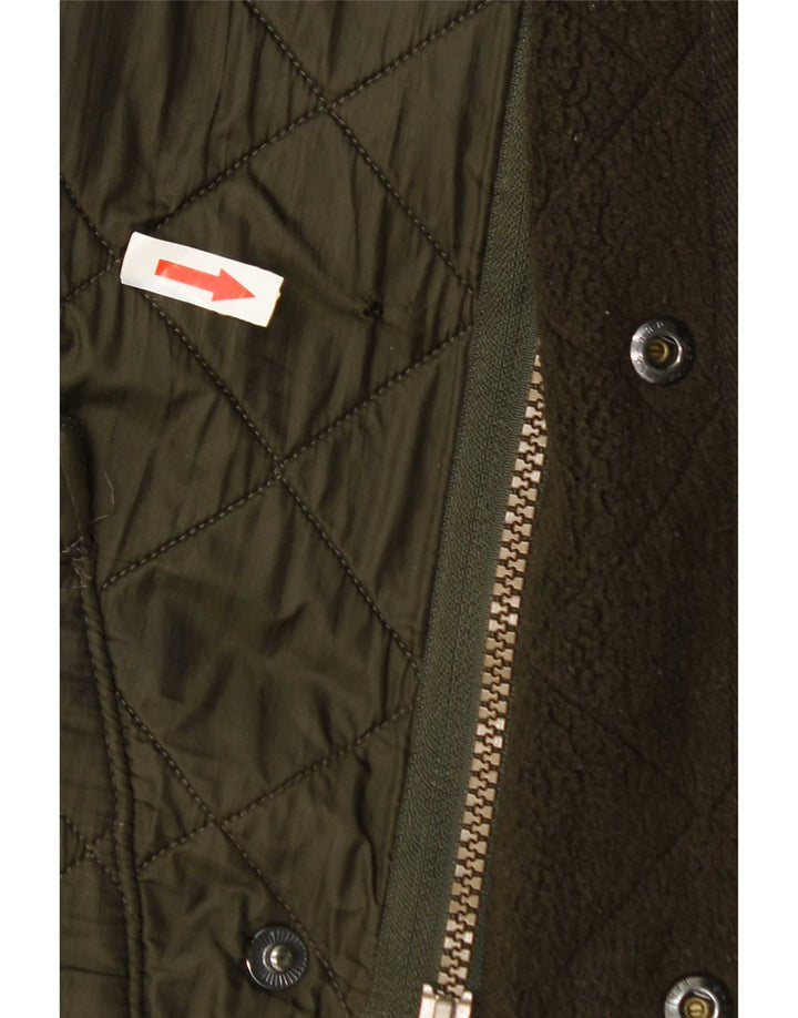 Мужская стеганая куртка Barbour UK 36 маленькая зеленая из полиамида