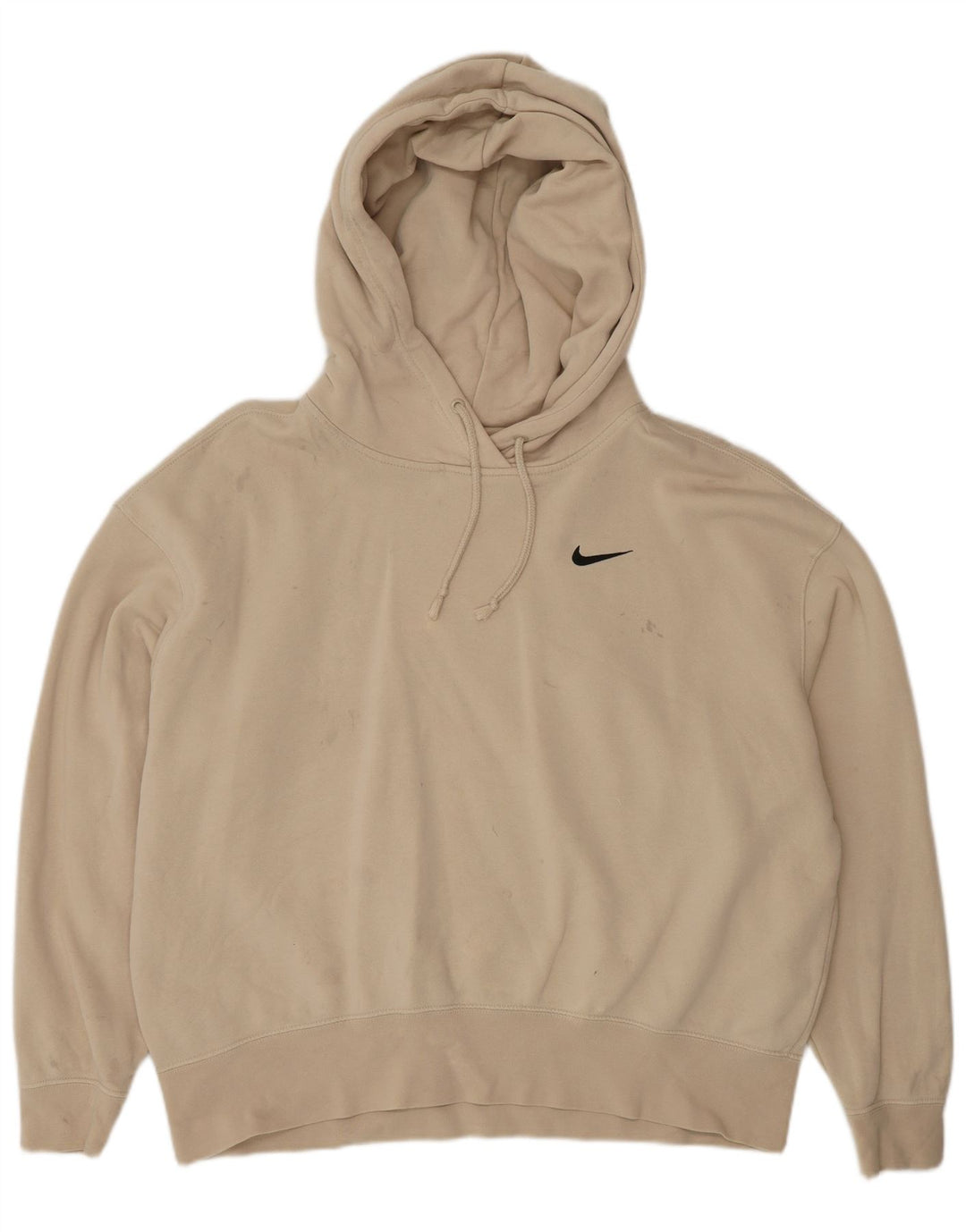 Женский джемпер с капюшоном Nike Oversized UK 14, средний бежевый, хлопок
