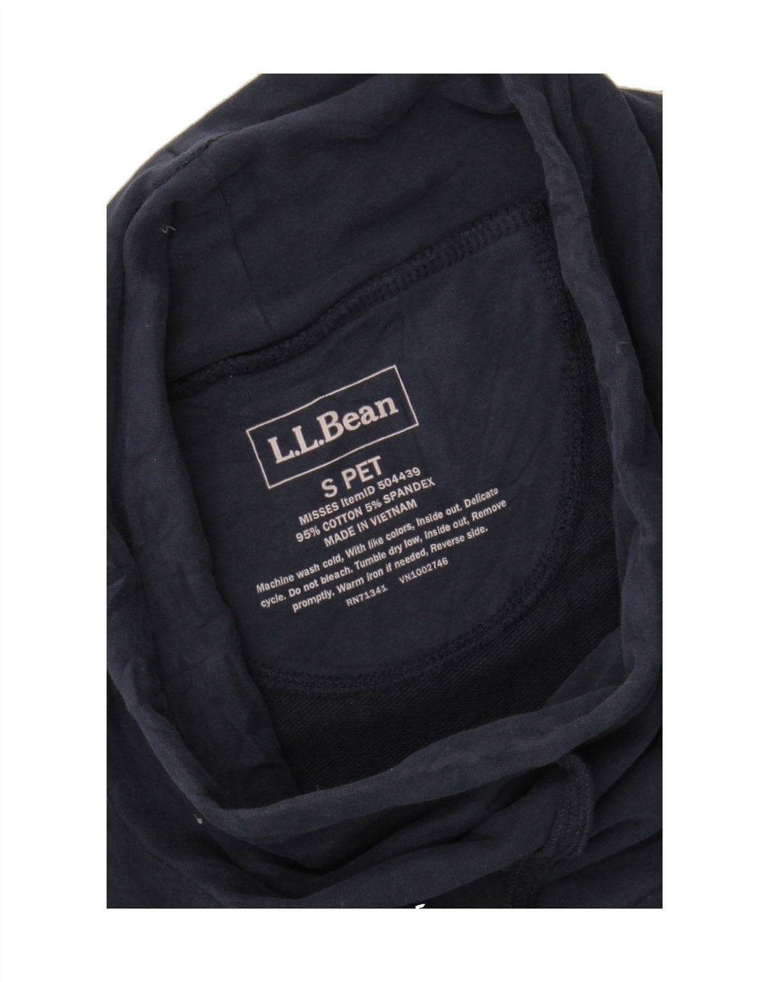 L.L.BEAN Mens Sweatshirt Jumper Small Navy Blue Cotton Vintage L.L.Bean and Second-Hand L.L.Bean from Messina Hembry 