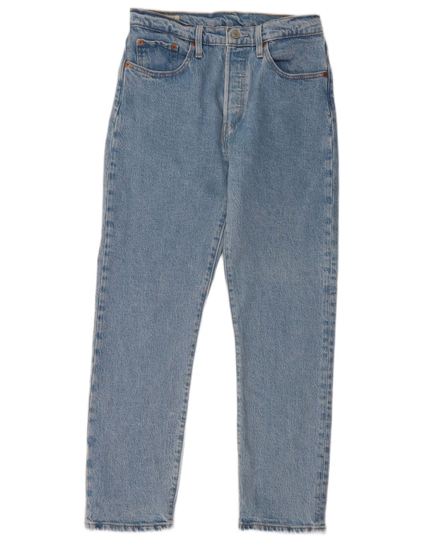 Женские джинсы Levi's 501 с высокой талией 28 W28 L26 Синий хлопок