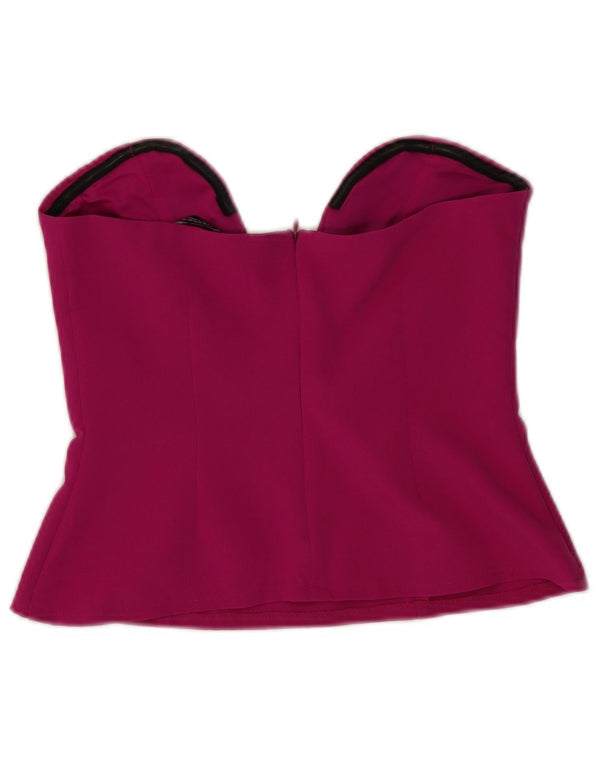 Женский топ без бретелек Zara UK 12, средний фиолетовый