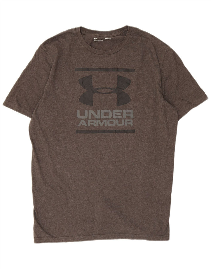 Мужская футболка с рисунком Under Armour среднего серого цвета