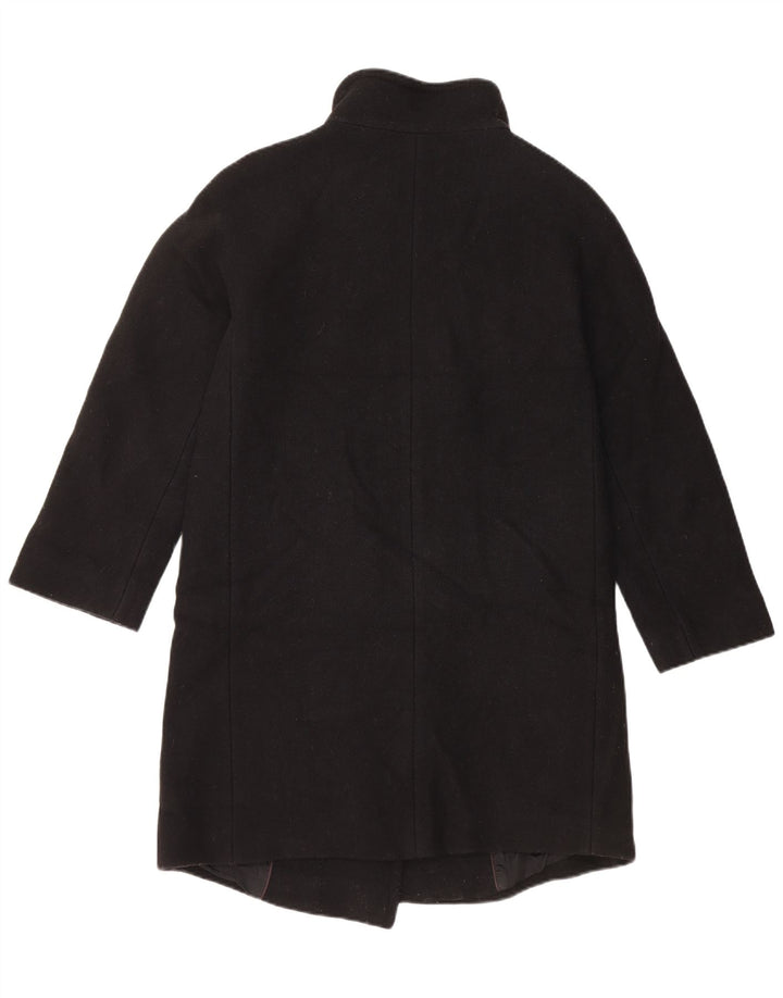 Massimo Dutti Женское пальто свободного кроя EU 34 2XS Черный Шерстяной