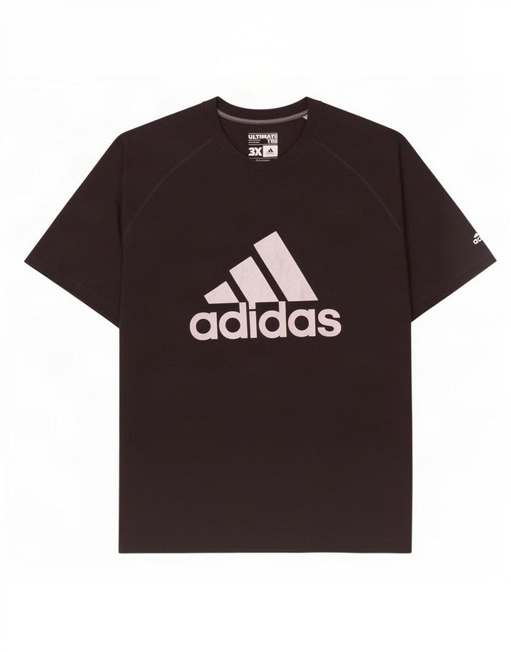Adidas Мужская футболка с рисунком Top 3XL Черный полиэстер