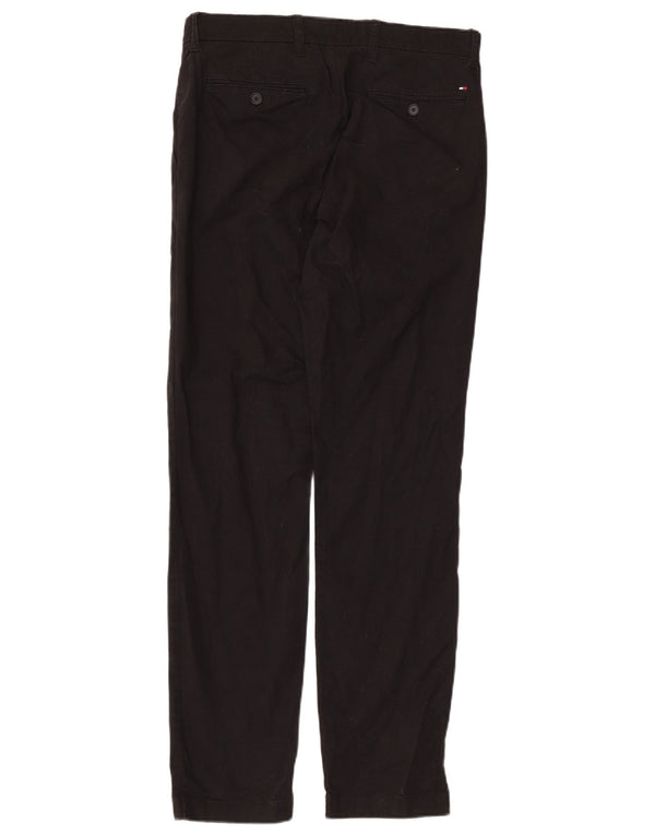 Мужские брюки-чиносы Tommy Hilfiger W30 L32, черные, хлопковые