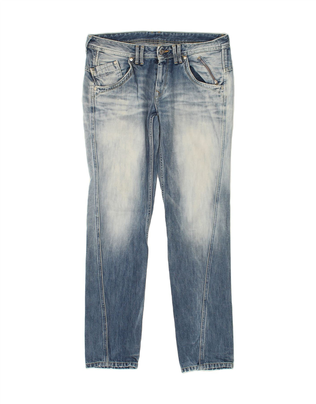 PEPE JEANS Womens Straight Jeans W31 L32 Blue Cotton Vintage PEPE Jeans and Second-Hand PEPE Jeans from Messina Hembry 