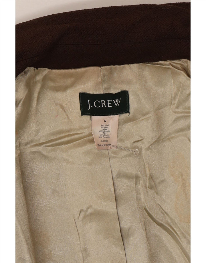 Женское пальто J. Crew, размер США 6, средний размер, коричневая шерсть