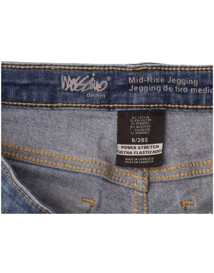 Женские джинсы скинни Mossimo со средней посадкой США 6, маленькие W28 L27, синие, хлопок