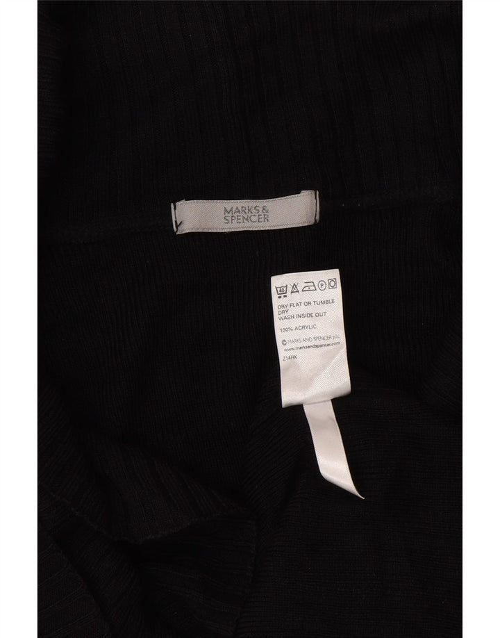 Женский кардиган Marks & Spencer UK 12, средний черный акрил