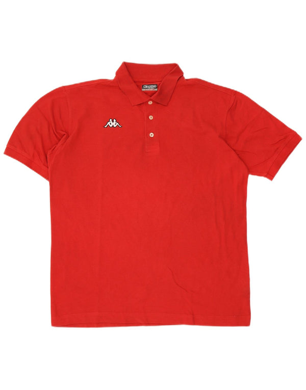 Kappa Mens Polo Shirt XL Red