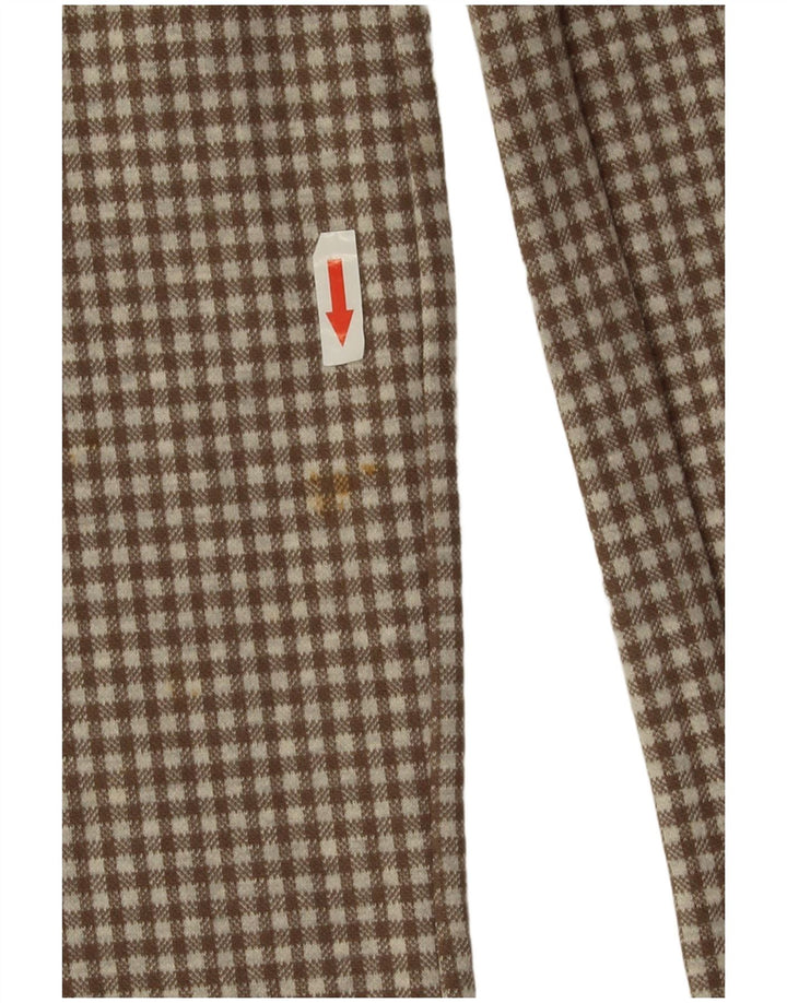 Комбинезон без рукавов Zara для девочек 9–10 лет W26 L23 Коричневый полиэстер в мелкую клетку