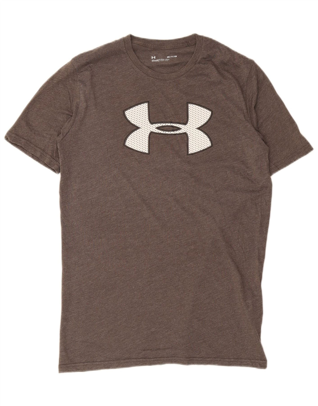 Мужская футболка с рисунком Under Armour, маленький серый хлопковый топ