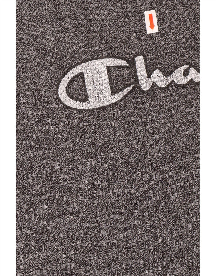 Мужская футболка с рисунком Champion, средний серый, в крапинку