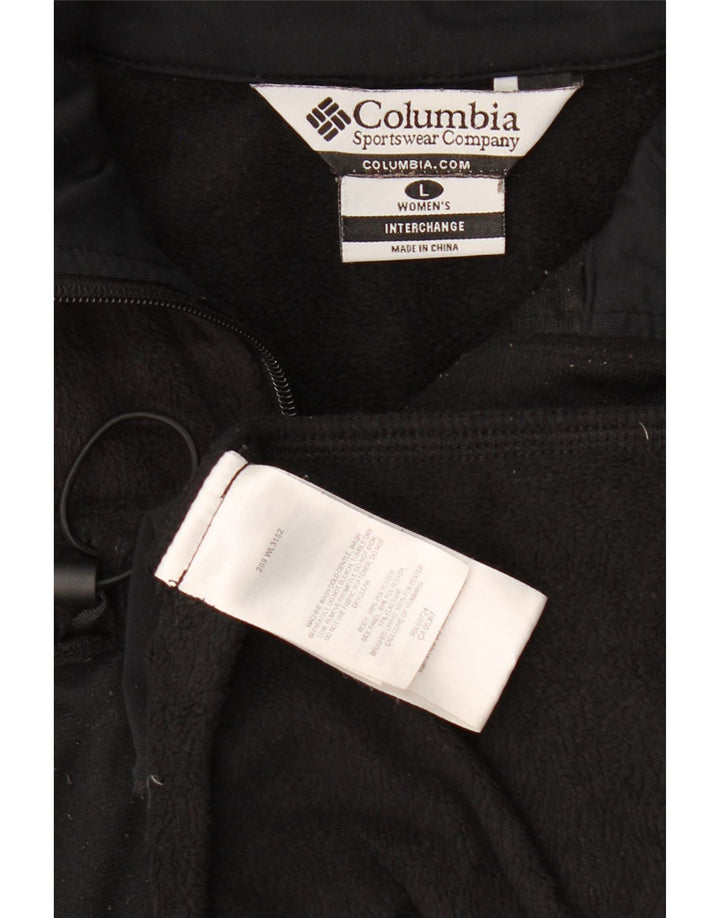 Женская флисовая куртка Columbia Interchange UK 16, большой черный полиэстер