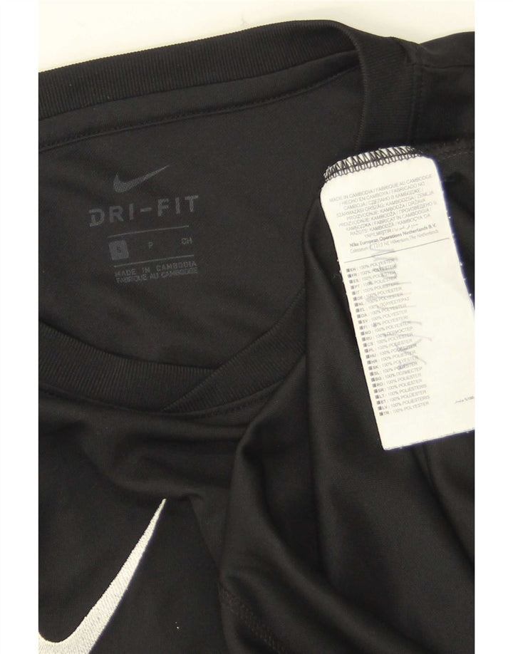 Мужская футболка Nike Dri Fit, маленький черный полиэстер