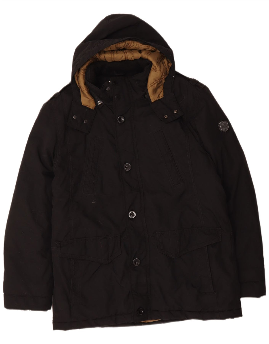 Мужская утепленная куртка S.Oliver UK 42 XL, черный полиэстер