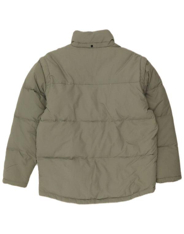 Мужская стеганая куртка Fila UK 36, малый, хаки, полиамид