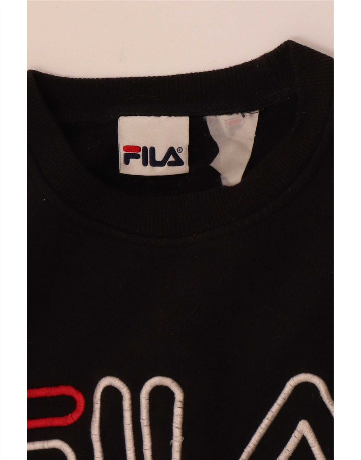 Fila Мужской свитшот с рисунком, маленький черный