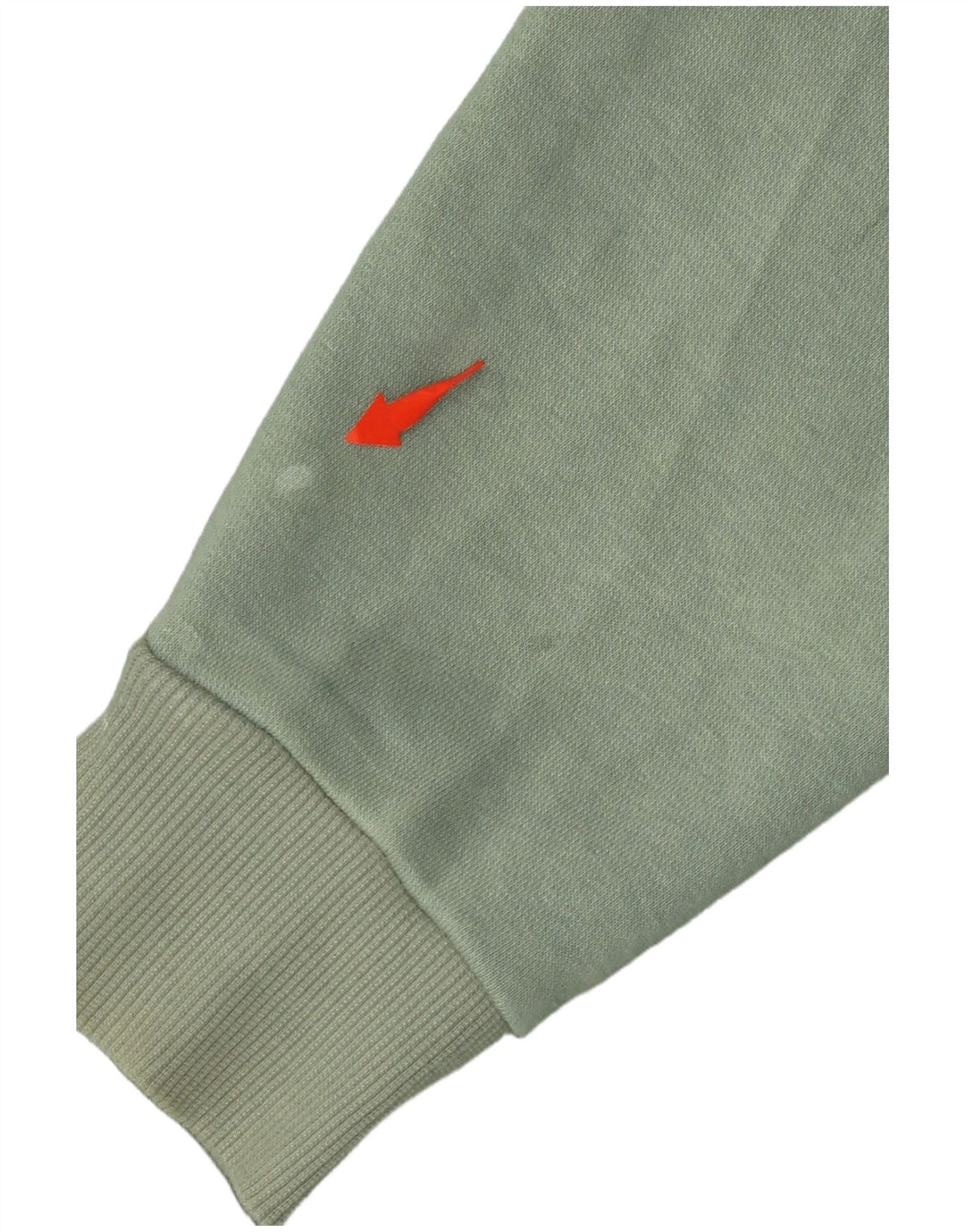 Reebok Женский укороченный асимметричный джемпер с капюшоном UK 12/14, средний зеленый хлопок