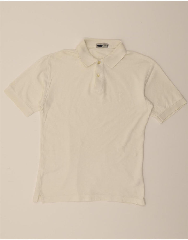 FILA Mens Polo Shirt 2XS White Cotton Vintage Fila and Second-Hand Fila from Messina Hembry 