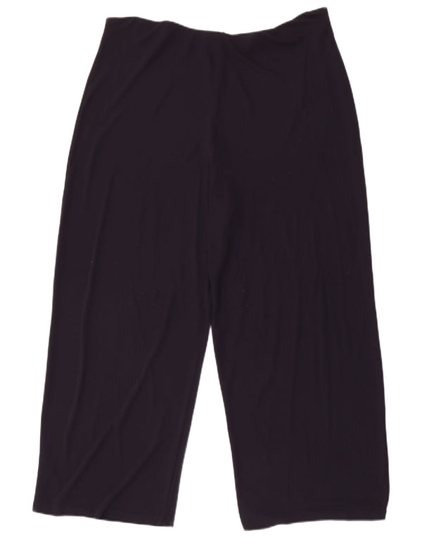 Женские укороченные брюки широкого кроя Marks & Spencer UK 18 XL W32 L25 Темно-синие