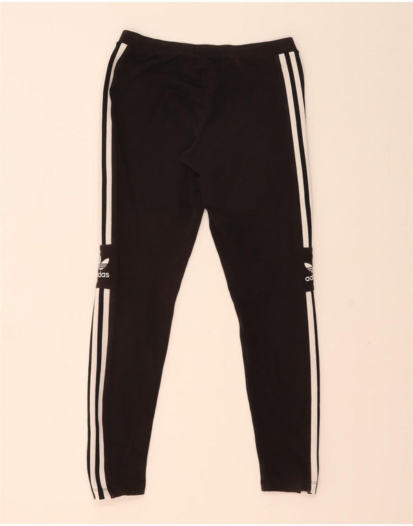 Женские леггинсы Adidas UK 14, средний черный хлопок, черный