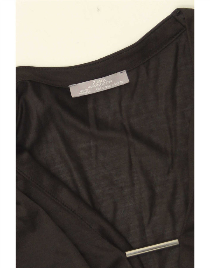 Женская блузка Zara Top UK 10, маленькая черная