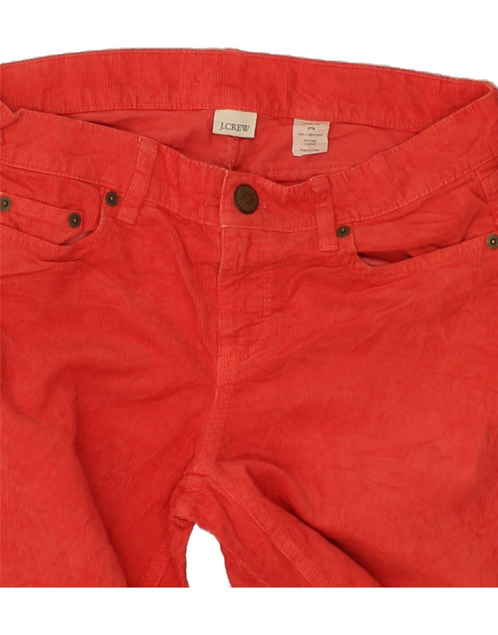 J. CREW Womens Slim Corduroy Trousers W27 L29 Red Cotton | Vintage J. Crew | Thrift | Second-Hand J. Crew | Used Clothing | Messina Hembry 